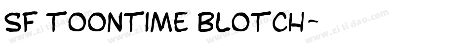 SF Toontime Blotch字体转换